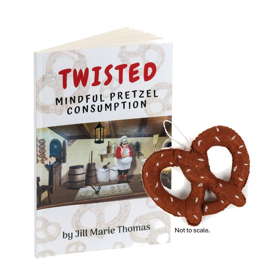 Twisted: Mindful Pretzel Consumption Book & Felt Pretzel Ornament