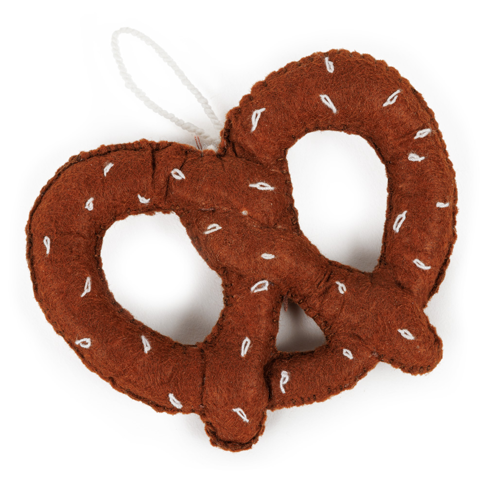 Twisted: Mindful Pretzel Consumption Book & Felt Pretzel Ornament - Image 2